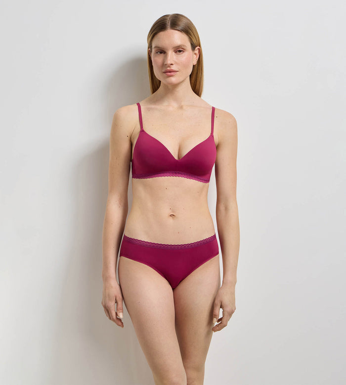 Soutien-gorge triangle sans armatures framboise intense Daily Micro