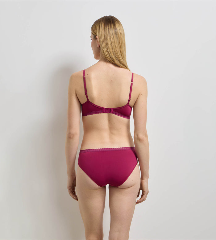 Soutien-gorge triangle sans armatures framboise intense Daily Micro
