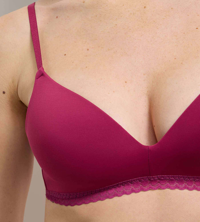 Soutien-gorge triangle sans armatures framboise intense Daily Micro
