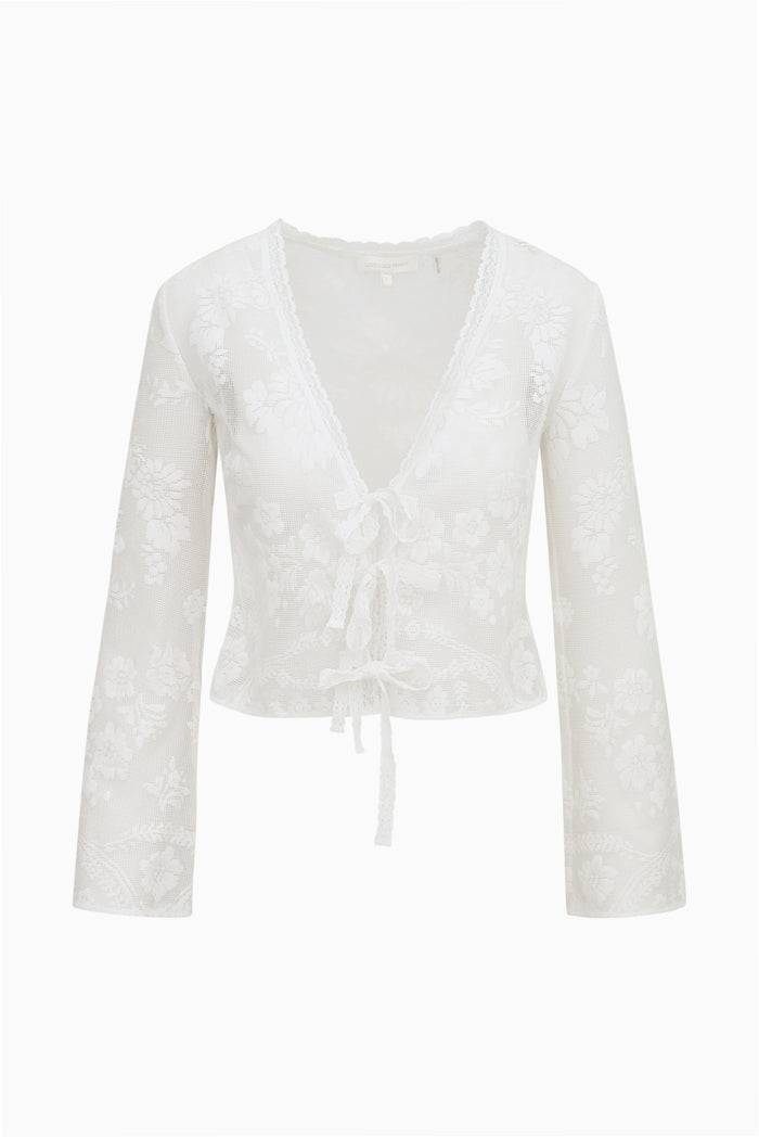 Stacellea Sheer Lace Top