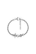 Stainless steel charm bracelet