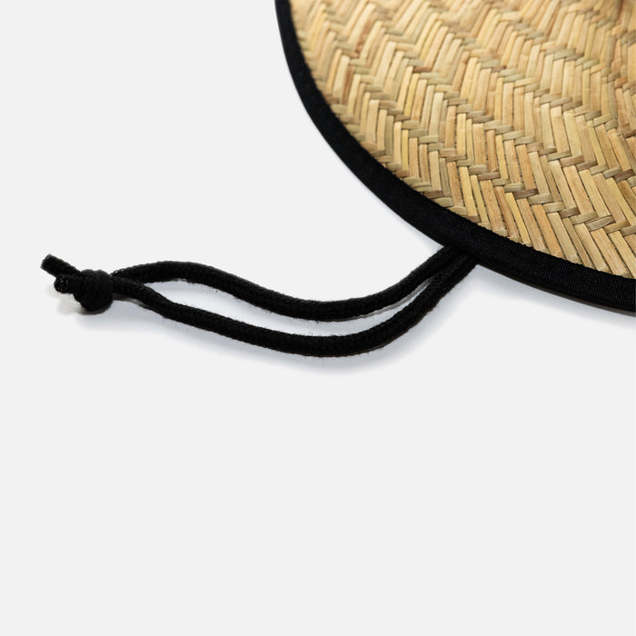 Close up of wide brim workers sun hat