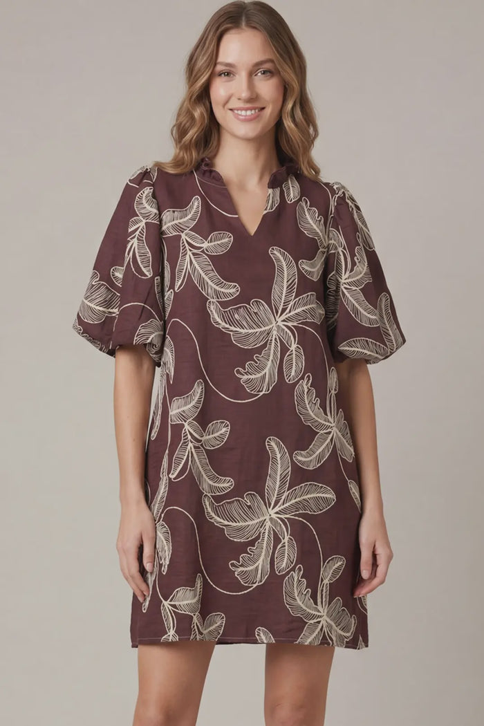 Sure Thing Wine Mini Dress