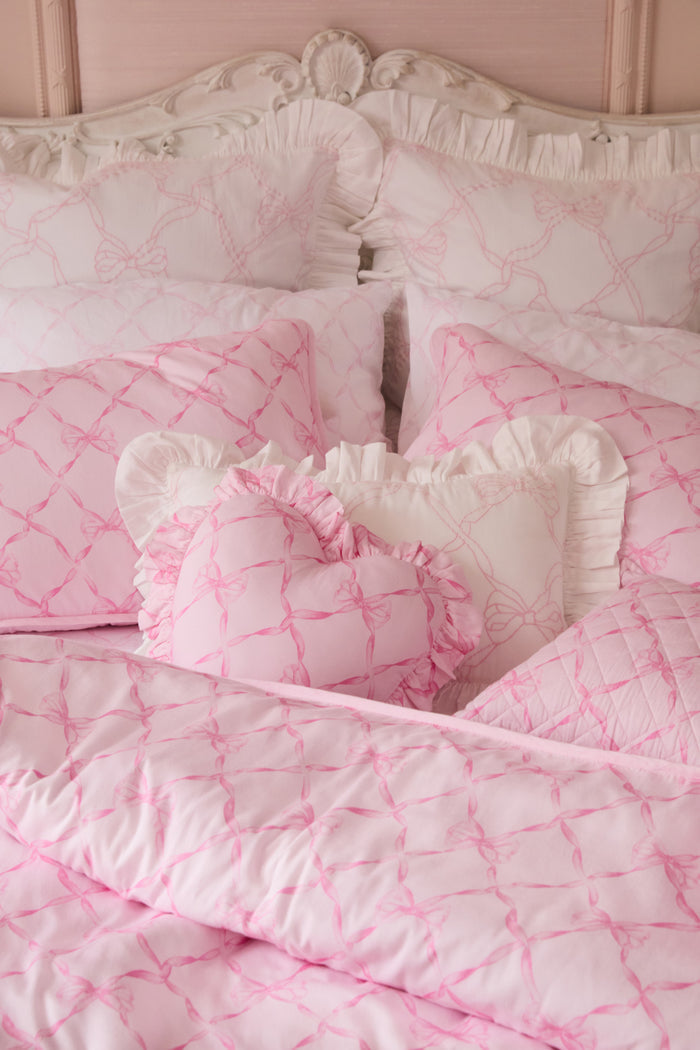 Sweetheart Printed Duvet Cover + Sham Set