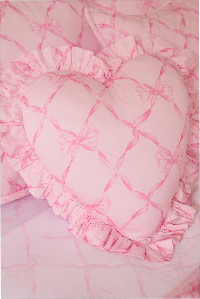 Sweetheart Ruffle Heart Pillow