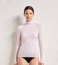 T-shirt col rond rose doux Thermal Light