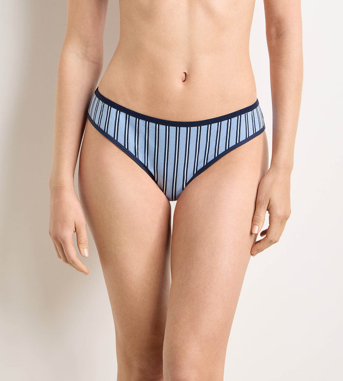 Tanga imprimé bleu Dim x Ines de la Fressange