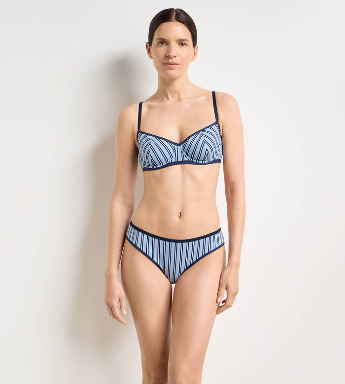 Tanga imprimé bleu Dim x Ines de la Fressange