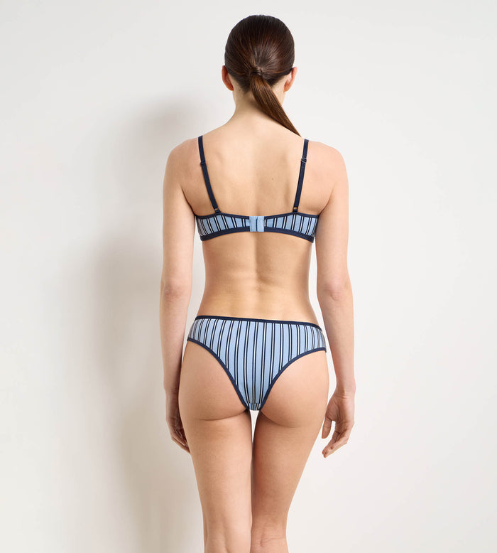 Tanga imprimé bleu Dim x Ines de la Fressange