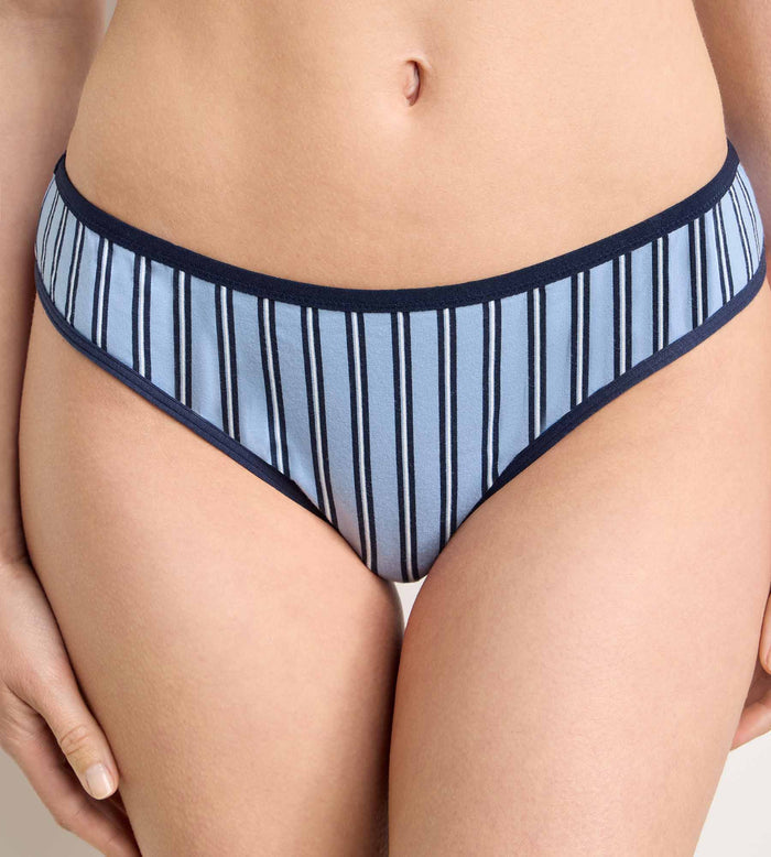 Tanga imprimé bleu Dim x Ines de la Fressange
