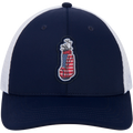 NAVY/WHITE MESH