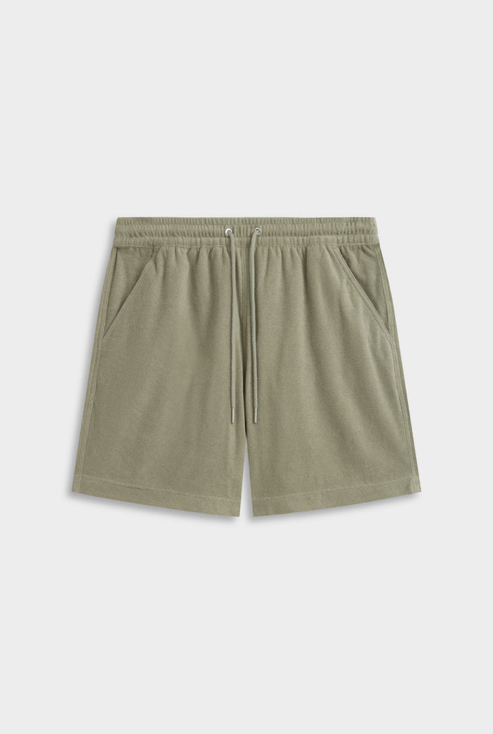 Venroy Terry Lounge Short - Olive Taupe
