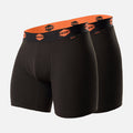View 1 front of two of the 6 inch BRUNT comfort boxer in black * 0