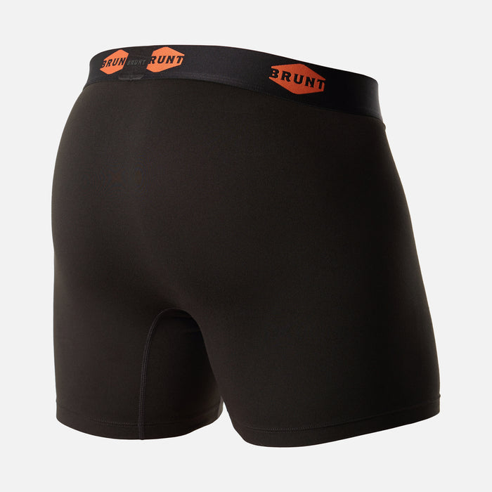 Back of the 6 inch BRUNT comort boxer in black * 0