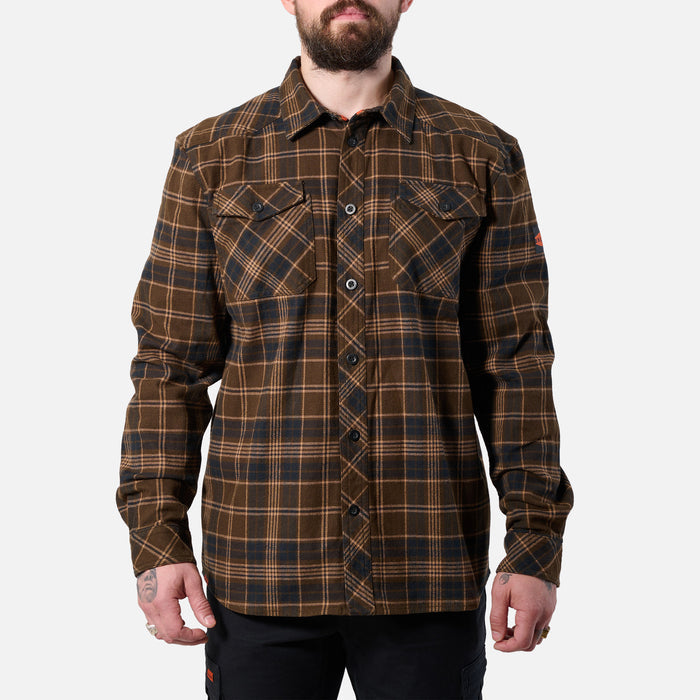 Dark Brown Plaid / S