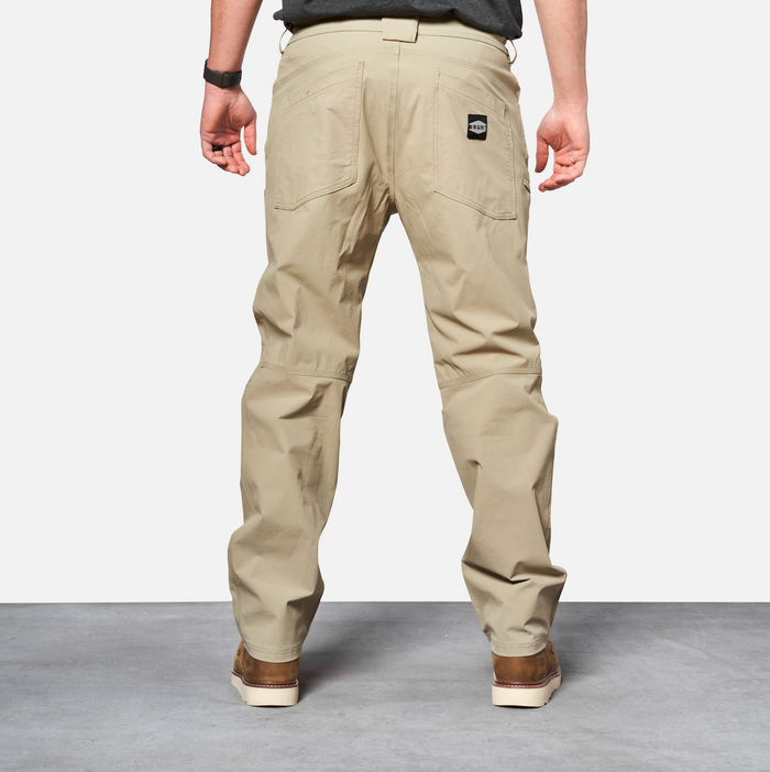 Back of BRUNT water-resistant lightweight breathable costello work pant in costello * 0