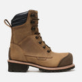 View 1 right side of the BRUNT 9 inch welted logger reinforced comp toe work boot in brown