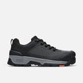 View 1 right side of the BRUNT 4 inch low top 90 degree heel composite toe work shoe in black