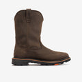 View 1 right side of the BRUNT 10 inch waterproof composite square toe work boot in dark brown