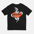 View 1 back of the BRUNT high quality work shirt in black with viper graphic on back * 0