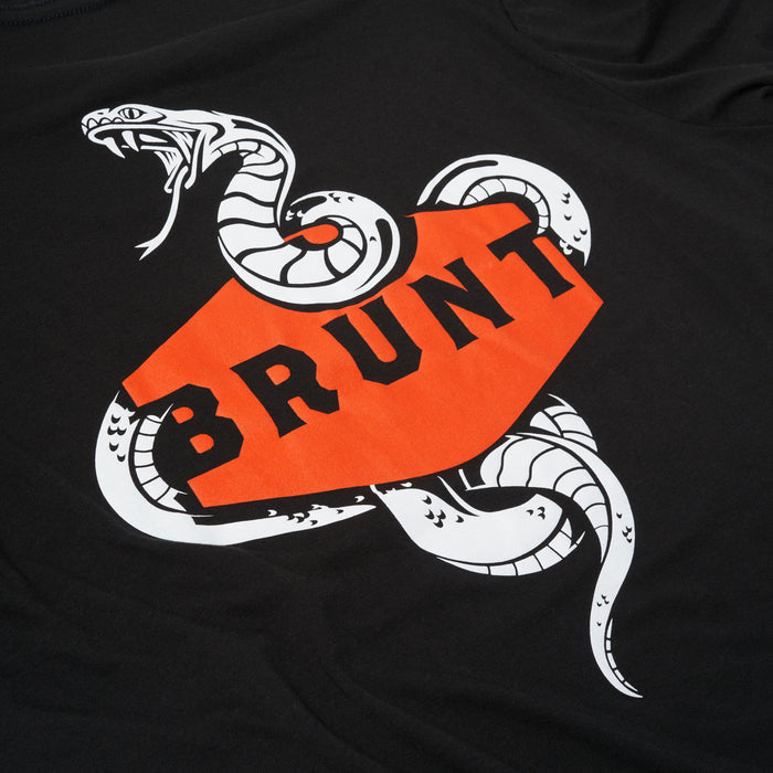 View 2 graphic of the BRUNT high quality work shirt in black with viper graphic on back * 0