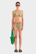Tie Side Bikini Brief - Ivy Green