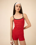 TILLY TOP RED & NAVY COMBO