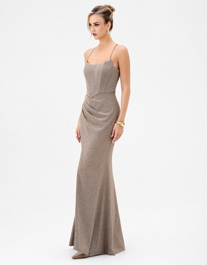 Trish Strappy Corset Maxi - Dress - Bariano