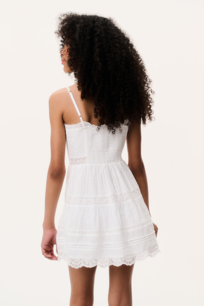 Tween Charlize Mini Dress - OPTIC WHITE
