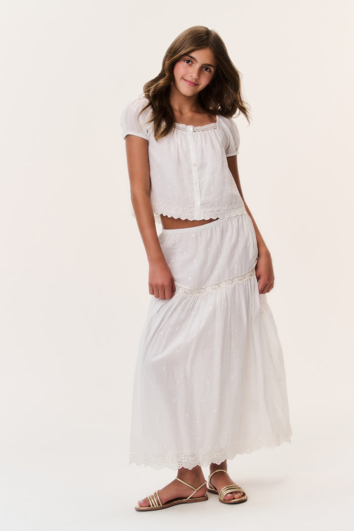 Tween Cotton Lace Leonna Top