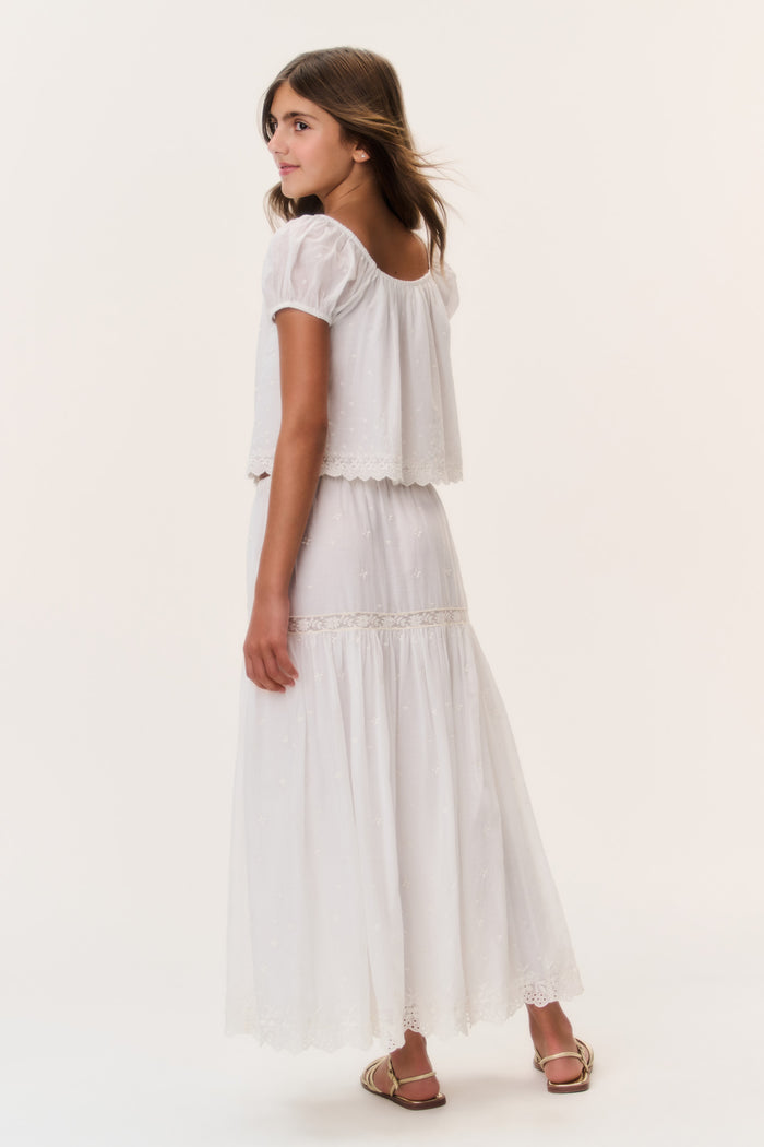 Tween Cotton Lace Norael Skirt