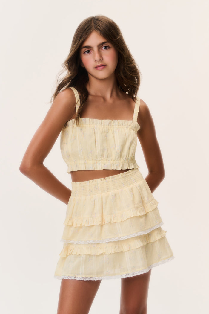 Tween Ditsy Floral Ken Top