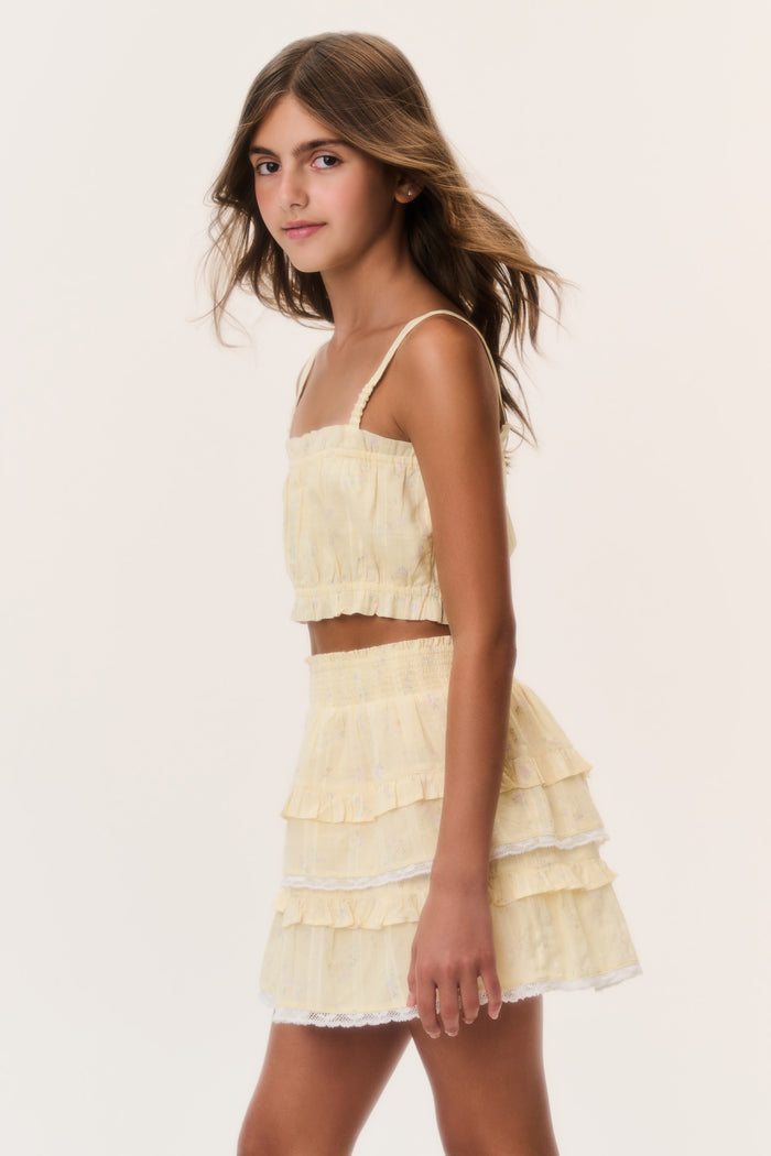 Tween Ditsy Floral Ken Top