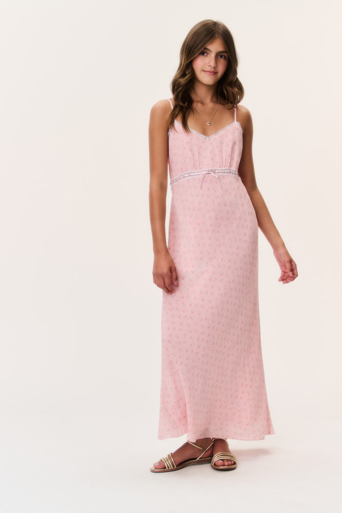 Tween Floral Crepe Esmaril Dress