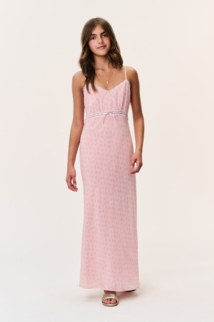 Tween Floral Crepe Esmaril Dress