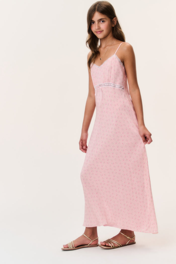 Tween Floral Crepe Esmaril Dress
