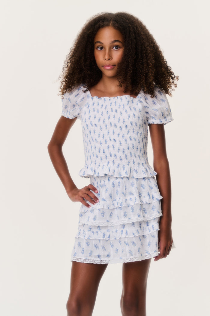 Tween Indigo Cloud Billie Skirt