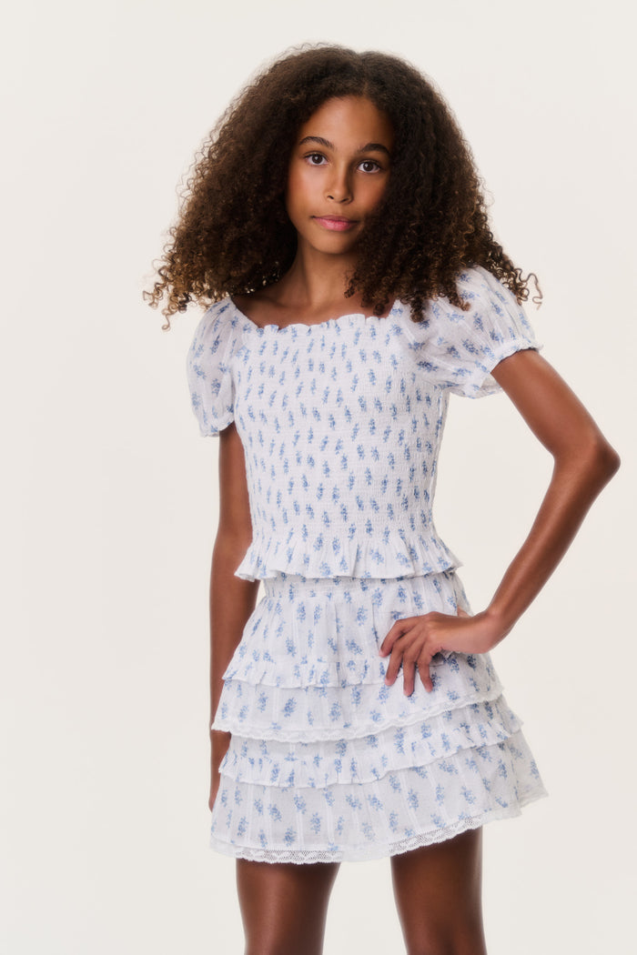 Tween Indigo Cloud Fabielle Top