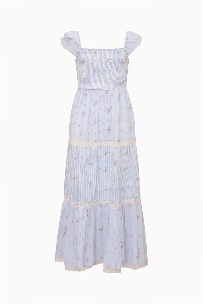 Tween Rhiannon Striped Floral Dress