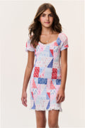 Tween Solier Patchwork Mini Dress