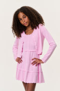 Tween Stretch Pointelle Gemna Cardigan