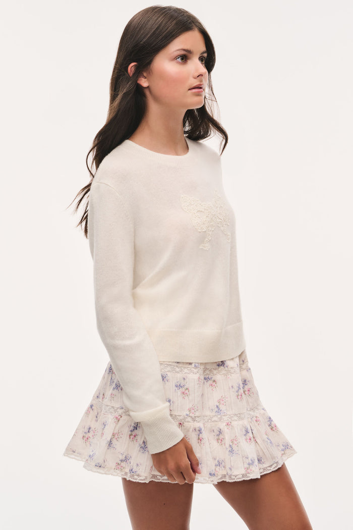 Tween Zolee Lace Bow Pullover