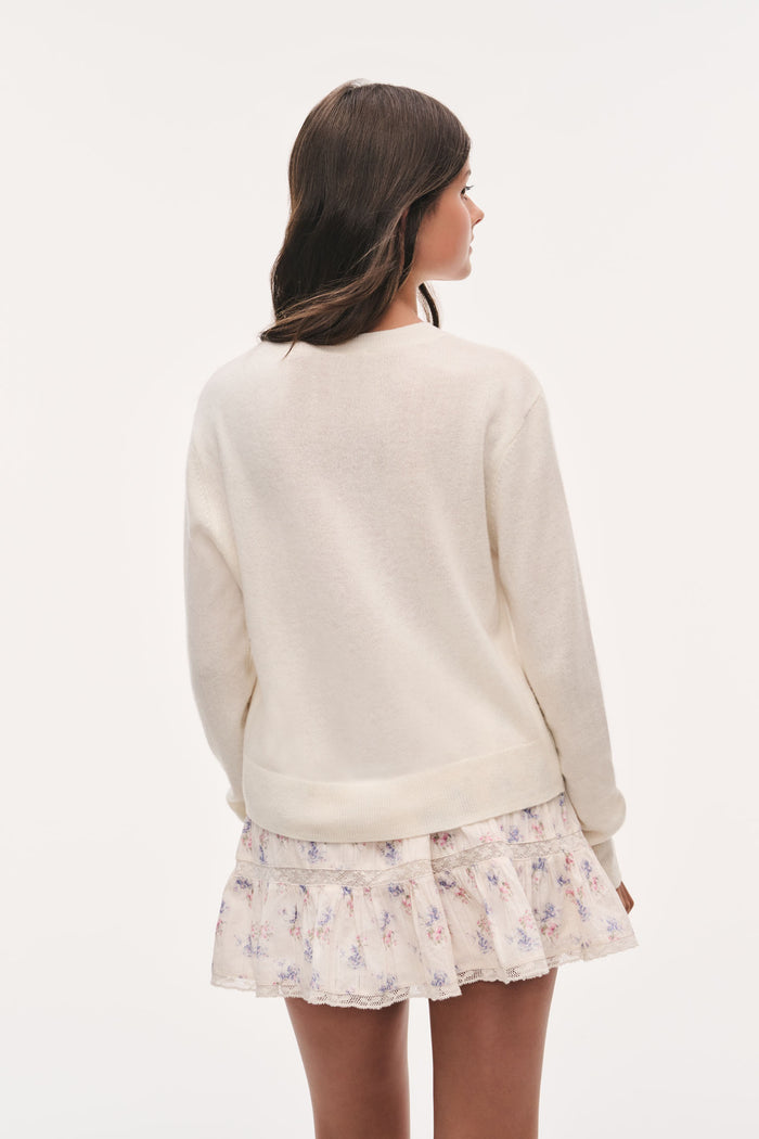 Tween Zolee Lace Bow Pullover