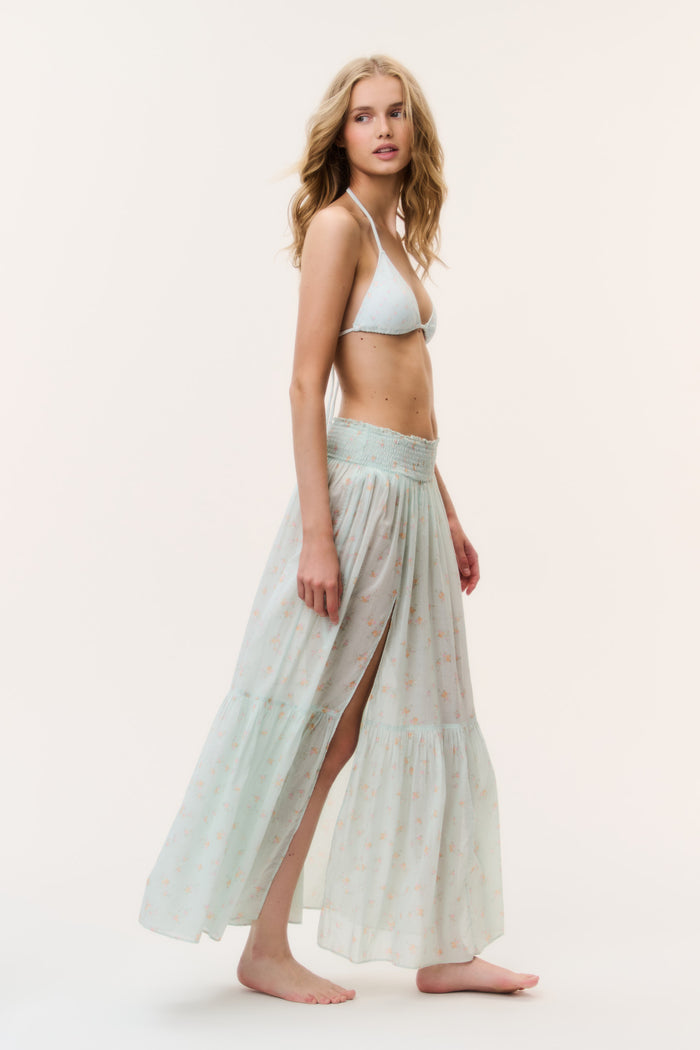 Umber Cotton Cover-Up Skirt