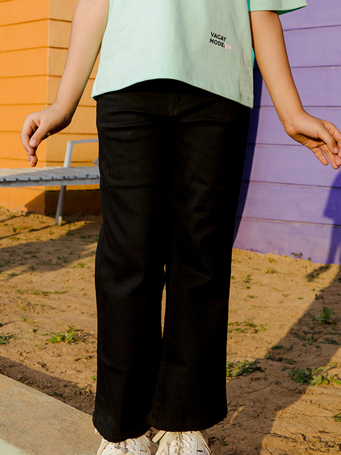 VITAMINS BLACK BOOT CUT DENIM PANT
