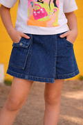 VITAMINS CARGO DENIM SHORTS