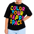 VITAMINS COLOR YOUR HAPPY SPACE GRAPHIC BOXY FIT T-SHIRT