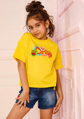 VITAMINS FRUITY FLAVOURS FRONT BACK GRAPHIC T-SHIRT
