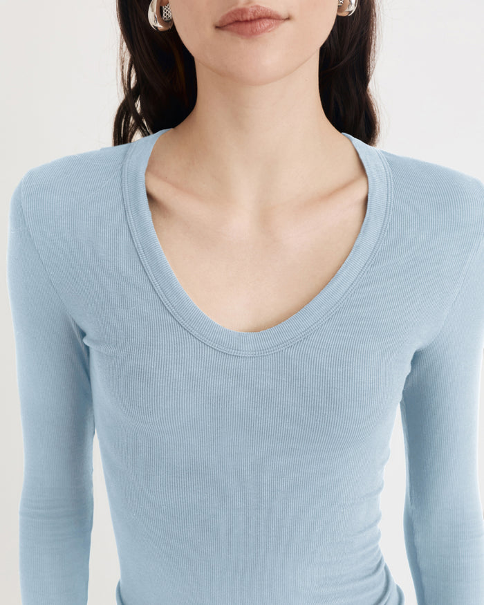 VIVIAN TOP MISTY BLUE