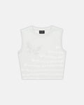 WAVES EFFECT TANK TOP ULTRA LIGHT GREY - COLD CULTURE